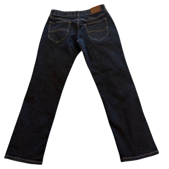 Lee Womens Dark Wash Bootcut Jeans Size 12 Cotton Blend Stretch Denim Casual Eve - Picture 2 of 12